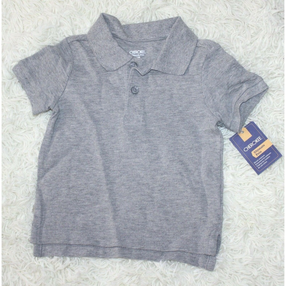 Cherokee Boys Polo shirt size 12 months Gray
